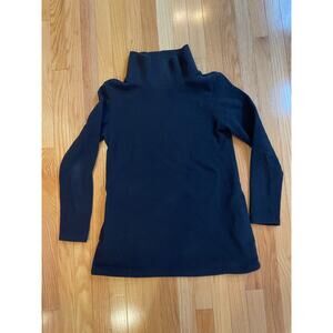 dudley stephen cobble hill tunic with pockets turtleneck vello size medium, navy